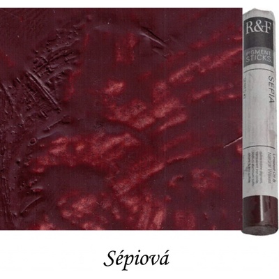 R&F Pigmentová tyčinka na enkaustiku sépiová