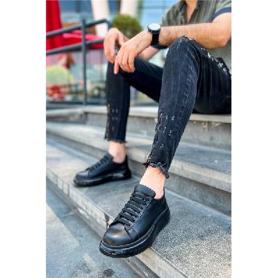 Chekich Мъжки обувки с връзки ch295 cst - Черни #403036 (403036_Черно)