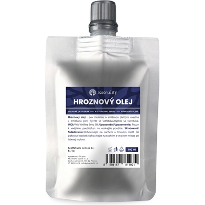 Renovality Hroznový olej 100 ml náhradní balení