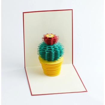 3D prianie Rozkvitnutý kaktus