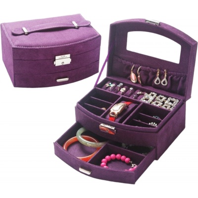 Gaira dvoupatrová šperkovnice 9022 21 fialová