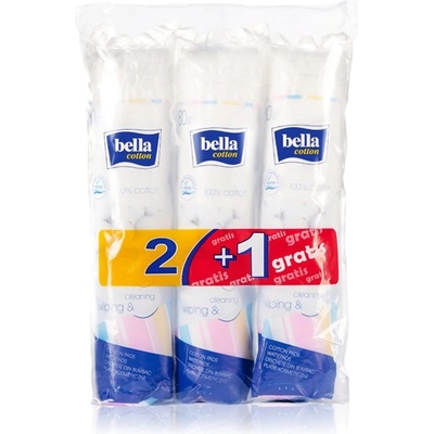 Bella Cotton тампони за почистване на грим 240 бр