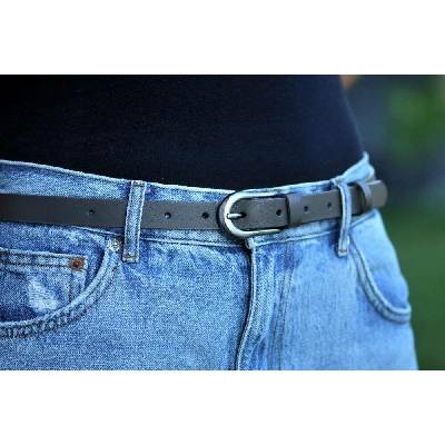 Penny Belts dámský kožený úzký pásek 178-50 šedý