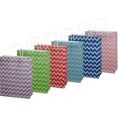 Taška MFP dárková M kraft 210x270x110 potisk mix