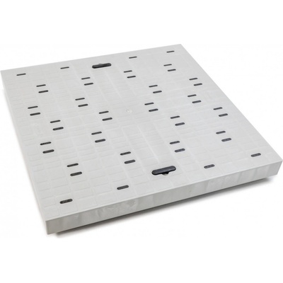 Dakota poklop s madlem 700 x 700 mm šedá