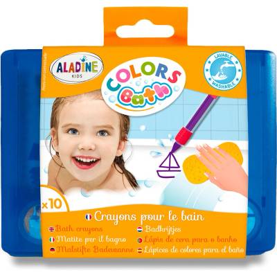 AladinE Voskové pastelky do vany 10 barev