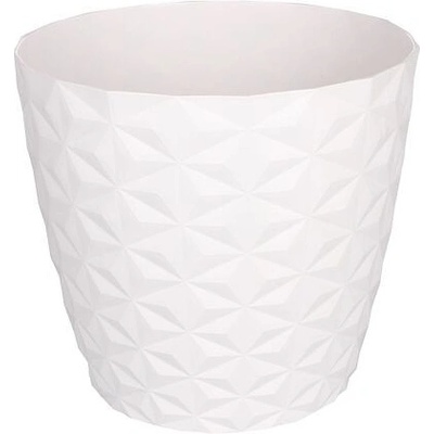 Plastkon Crystal Mat květináč bílý 30 cm