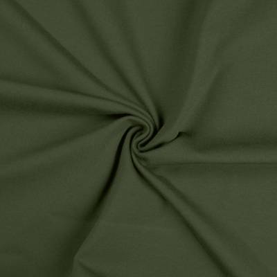 Úplet SINIT tmavý khaki, 220g/m, š.155cm