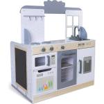 ECOTOYS Детски дървен ресторант кухня 2 в 1 есоtoys (7261)