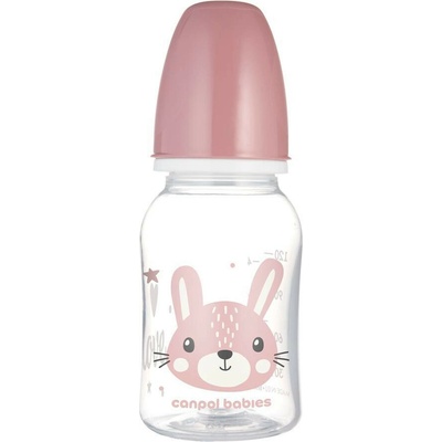 Canpol babies Fľaša úzkohrdlá Cute Animals Zajac 120 ml