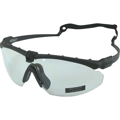 Okuliare Kombat Ranger čierný rám čirá sklá