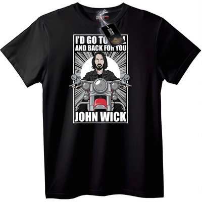 Тениска John Wick: Ще Отида в Ада и Обратно - 5XL, White