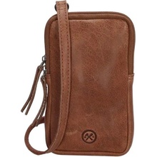 Hide & Stitches kožená kabelka na mobil Skylar Hnedá