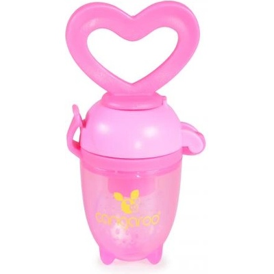 Cangaroo Биберон за мека храна Love - розов
