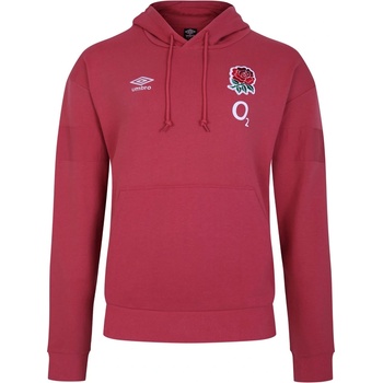 Umbro Юношески суичър Umbro England Rugby Fleece Hoodie 2023 2024 Juniors - Earth Red