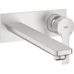 GROHE Lineare вграден смесител за мивка размер L, четкан хром, Supersteel, без тяло за вграждане (23444DC1)