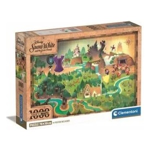 Clementoni Puzzle 1000 Compact Story Maps Snow white