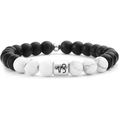 Budnej minerální ve znamení KOZOROH z howlitu a onyxu MN1811