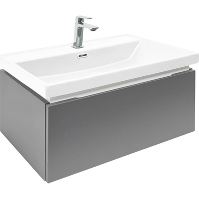 SAT Skříňka s umyvadlem a baterií Feel antracit mat SATFEEL60ANTU4BA