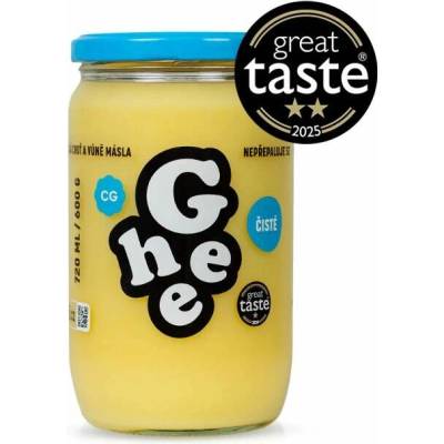 Ghee přepuštěné máslo 590g čisté