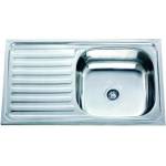 Inter Ceramic Кухненска мивка ICK 7540 L, неръждаема стомана, ляв плот, със сифон, 75x40см (7540 L) Мивка за вграждане