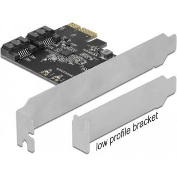 Delock 2-портова SATA PCI Express карта - нископрофилен форм-фактор