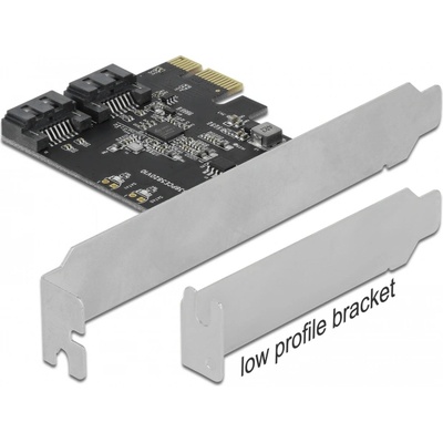 Delock 2-портова SATA PCI Express карта - нископрофилен форм-фактор