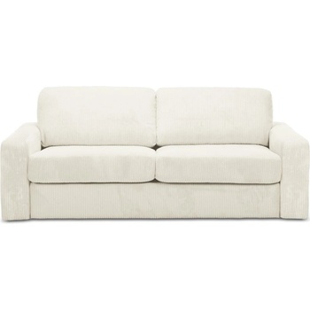 makamii Бежов разтегателен диван от рипсено кадифе 195 cm Nona - Makamii (NONA_3SF_27_P1_C1)