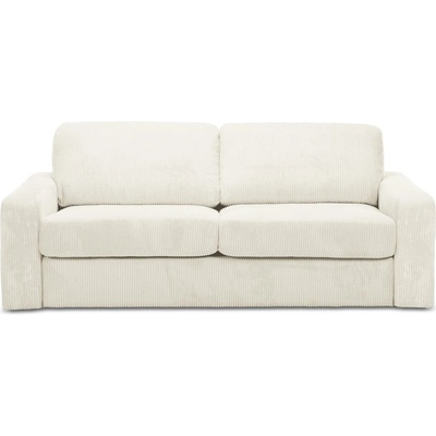 makamii Бежов разтегателен диван от рипсено кадифе 195 cm Nona - Makamii (NONA_3SF_27_P1_C1)