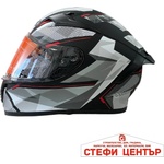 Paolo Каска за мотор 108 - размер S - Matt Black/Red (721367)