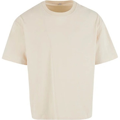 Build Your Brand pánske skrátené oversized tričko BY439 Sand