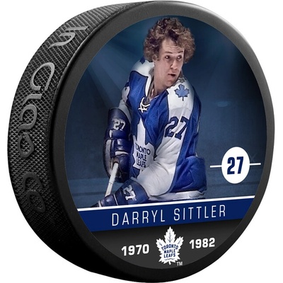 Inglasco / Sherwood Puk Darryl Sittler #27 Toronto Maple Leafs NHL Souvenir Collector Hockey Puck