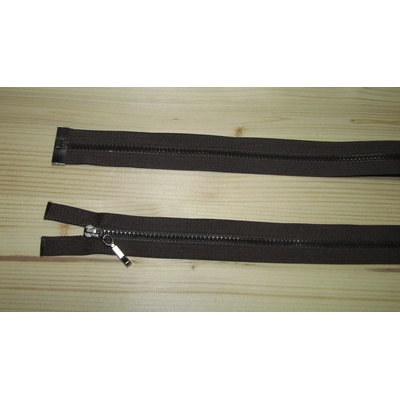 Kostenný zips hnedá 3mm deliteľný jednosmerný 45cm
