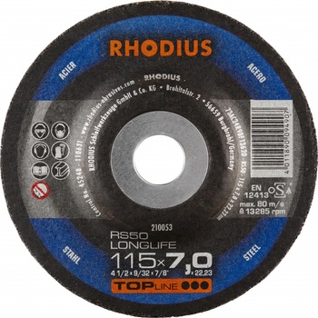 Rhodius Brusný kotouč 115 x 7,0 x 22,23 mm 210053
