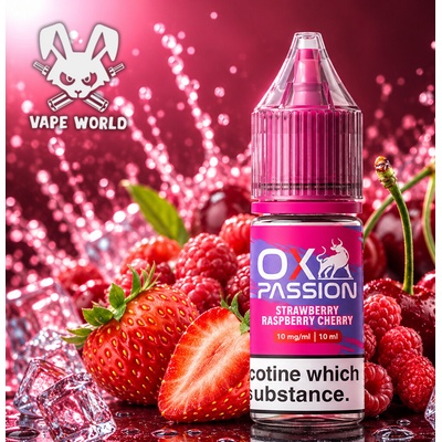 Oxva Ox Passion Salts Strawberry Raspberry Cherry 10 ml 20 mg