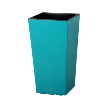 PLASTKON Samozavlažovací Elise tyrkysový 15 x 15 x 26 cm