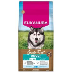 EUKANUBA Храна EUKANUBA Grain Free Adult Large, богата на океанска риба, 12 кг (1764-229812)