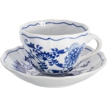 Cibulák šálka podšálka A 1 A 1 cibulový porcelán originálny cibulák Dubí 120 ml