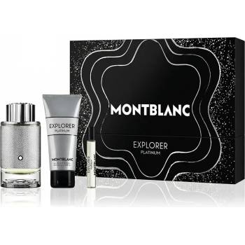 Mont Blanc Explorer Platinum Подаръчен комплект EDP 100 ml + душ гел 100 ml + EDP 7, 5 ml опция Star Triple-Line Cover