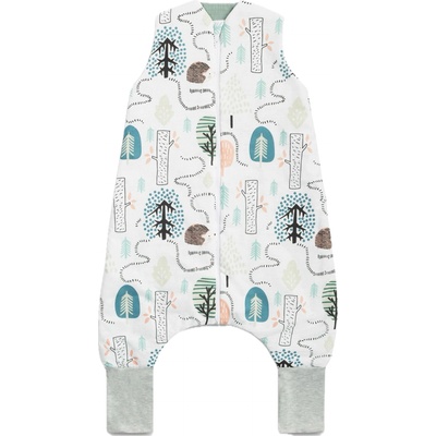 Sensillo Спално чувалче с крачета Sensillo - Таралежи, Tog 1.0, изумруд (SILLO-43888)