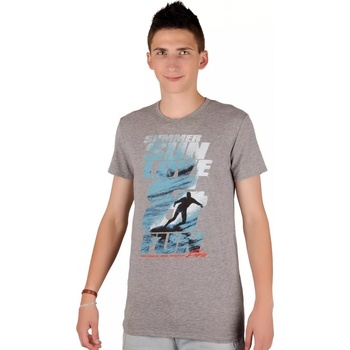 Fabio pánské tričko Hard 09/1-82/408 melír šedá