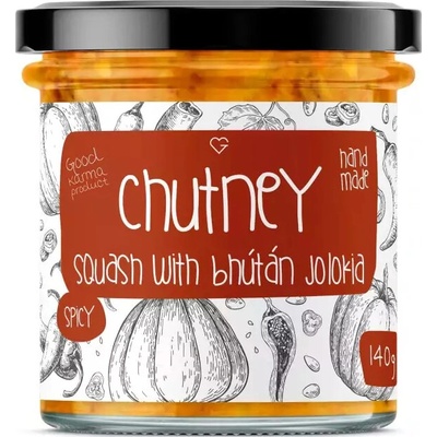 Goodie Dýňové chutney s chilli Bhut Jolokia 140 g