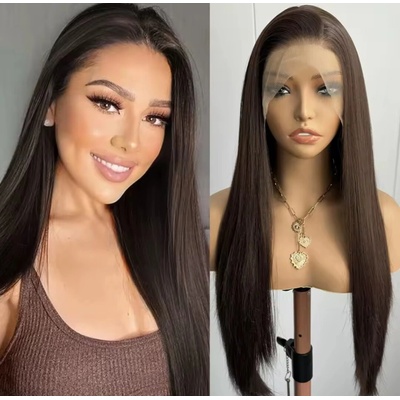 Wigorous Erika - dlhá lace front hnedá vlnitá parochňa