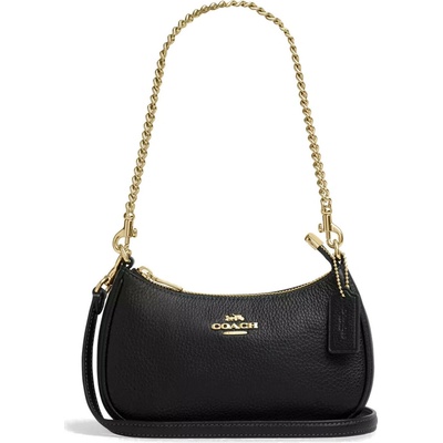 Coach kabelka Teri Mini crossbody Bag Pebbled Leather Gold Black