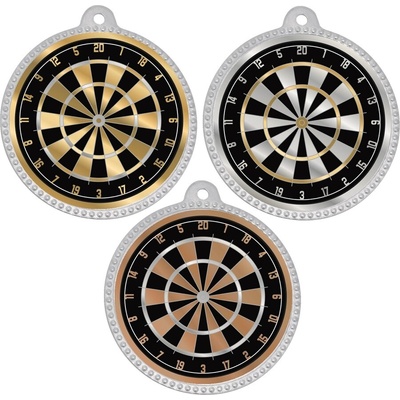 VIZINGR Šipky medaile D75-LAC030 D75-LAC030 bronz