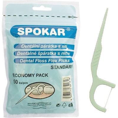 Spokar dent špáradlá s niťou 50 ks
