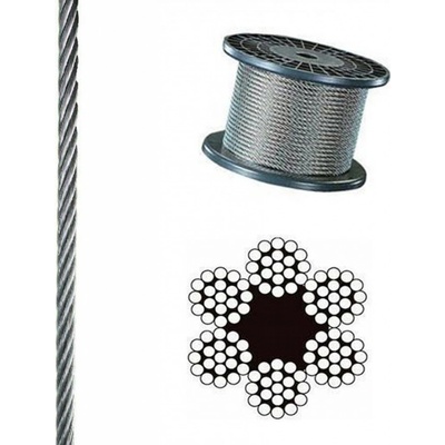 EU SELECT Oceľové lano DIN 3060 6x19+FC 10mm 10mm 50m
