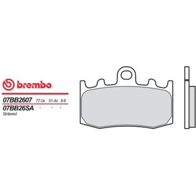 Predné brzdové doštičky / obloženie Brembo BMW 1200 R 1200 GS ADVENTURE 2006 - 2013 směs SA