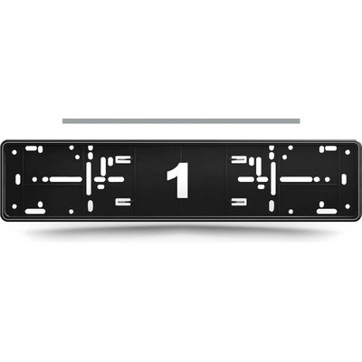 Držiak ŠPZ - ALTI GIRI MONO Silver (Strieborná) - 2 kusy