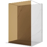 Mexen Kioto самостоятелна душ-преграда 140 x 200 см, бронз 8 мм, хром - 800-140-002-01-32 (800-140-002-01-32)